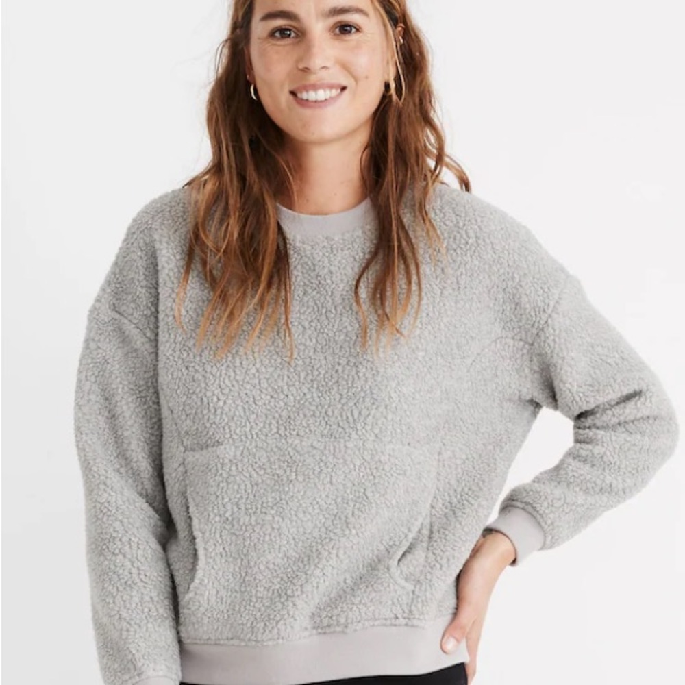 Madewell Polartec Fleece Crewneck Sweatshirt - Small